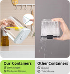 Pop Food Storage Containers Set, 6Pcs Airtight Containers with Lids for Kitchen Pantry Organizers and Storage,One Button Opening Bpa-Free Food Containers for Cereal Flour Sugar(0.6, 1.3, 1.9Qt)*2