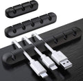 Cable Holder Clips, 3-Pack Cable Management Cord Organizer Clips Silicone Self Adhesive for Desktop USB Charging Cable Nightstand Power Cord Mouse Cable Wire PC Office Home